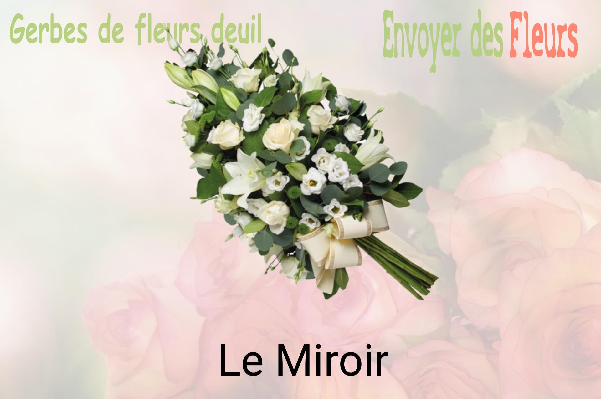 Gerbe de fleurs de deuil livrée à Le Miroir